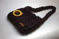 Chunky Knit Lovers Bag with sunflower charm