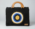 Black Crochet Bag by Gemz N Stonez