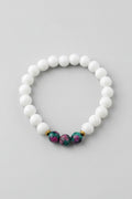 Handmade Ruby Zoisite & Howlite Bracelet