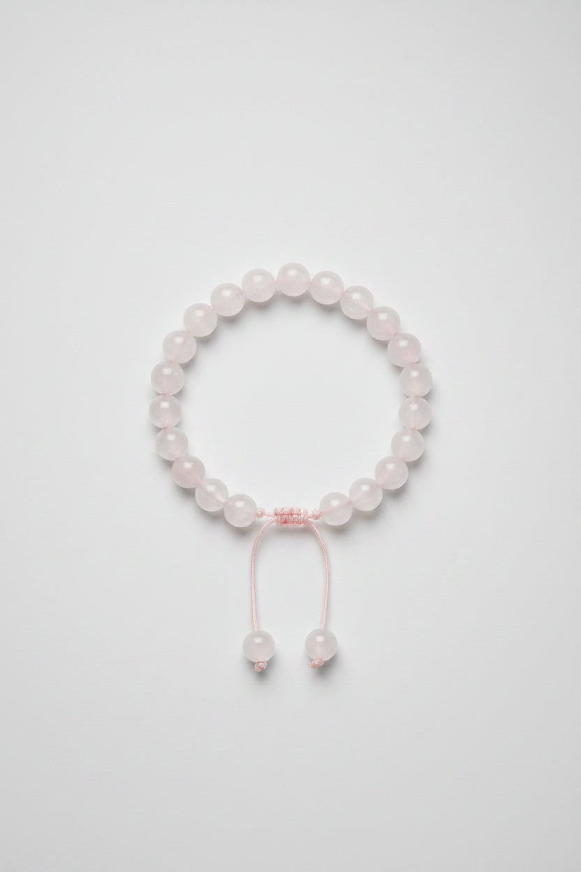 Handmade Adjustable Rose Quartz Bracelet