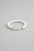 Handmade Howlite & Rose Quartz Bracelet