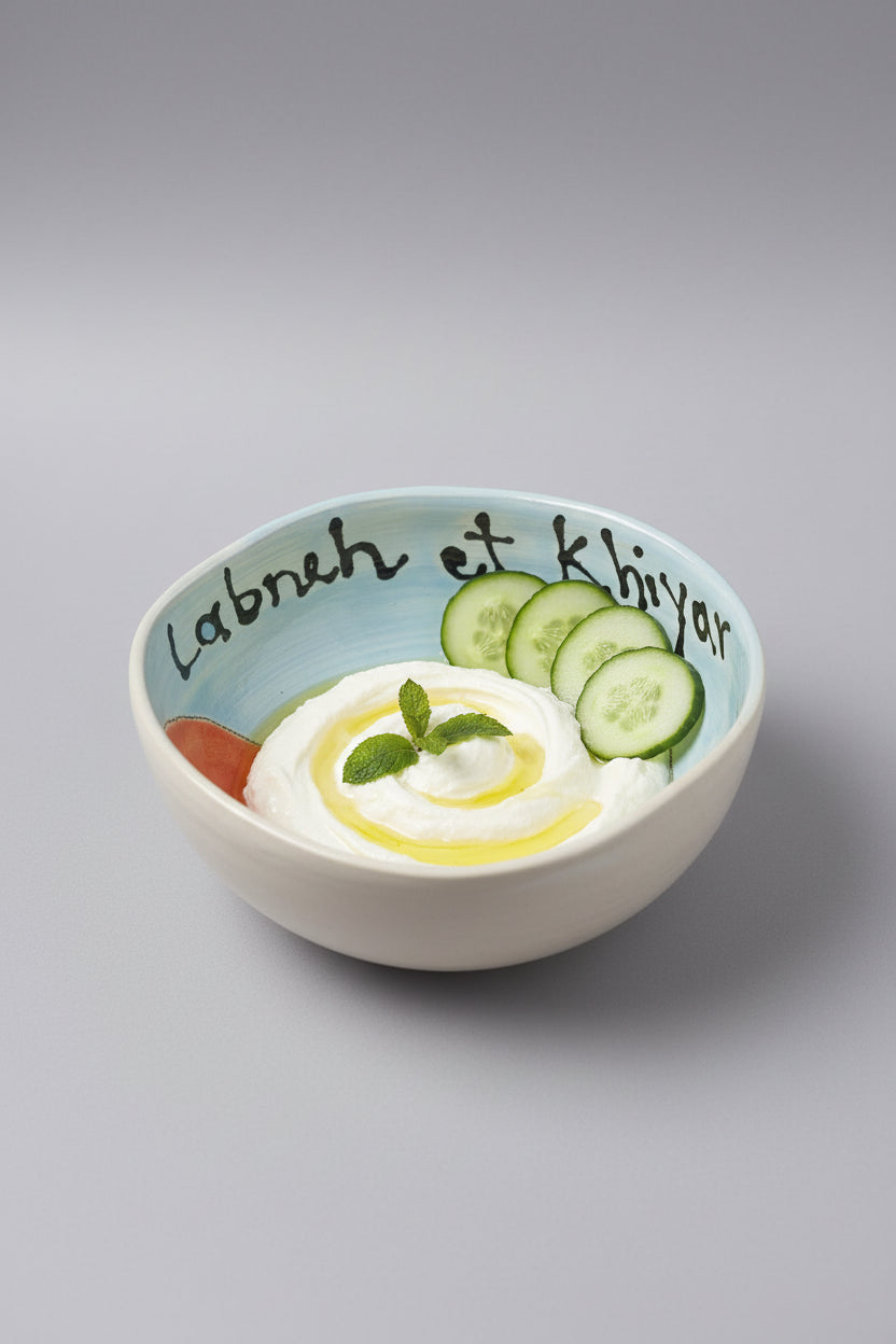 Labneh et Khiyar Bowl