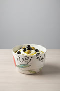 Hand-Painted 'Levantine Breakfast Essentials' Calligraphy Ceramic Bowl