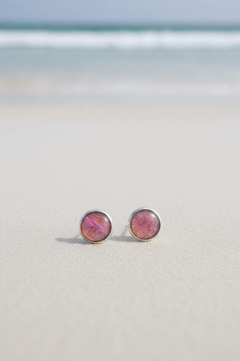 Red Sea Lionfish Fin Resin Stud Earrings