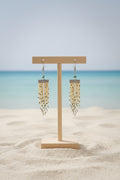 Medium Lionfish Tail Earrings – Handmade Red Sea Collection