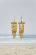 Large Lionfish Tail Earrings – Handmade Red Sea Collection