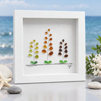 Handcrafted Lebanese Natural Pebble Art – Framed Nature Collection