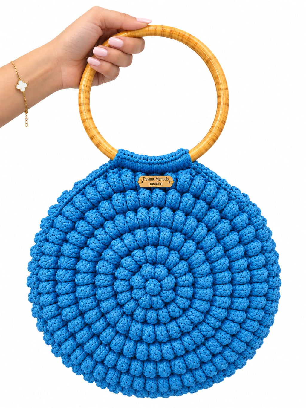 Handmade Crochet Round Handbag