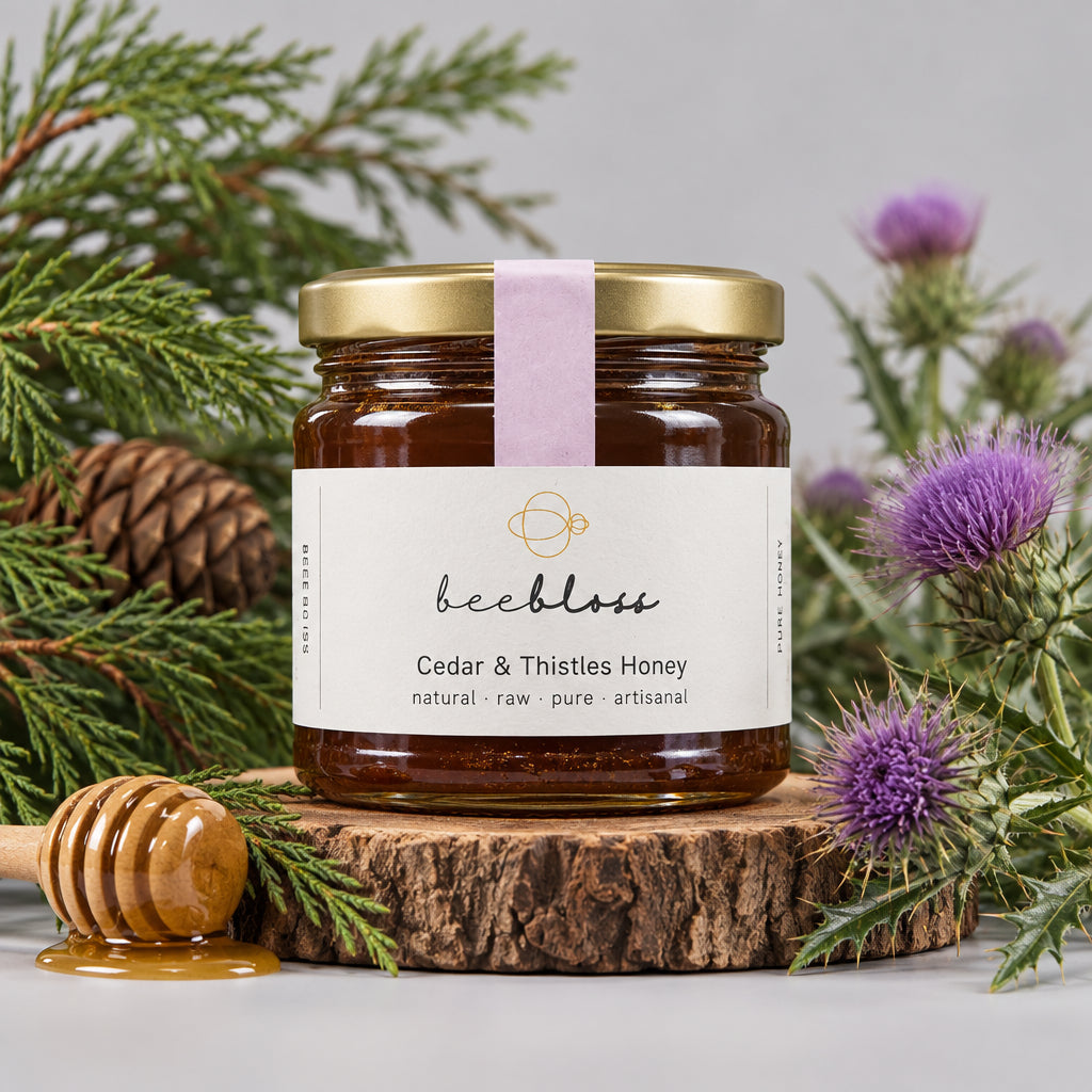Beebloss Organic Lebanese Cedar Honey – Handmade in Lebanon