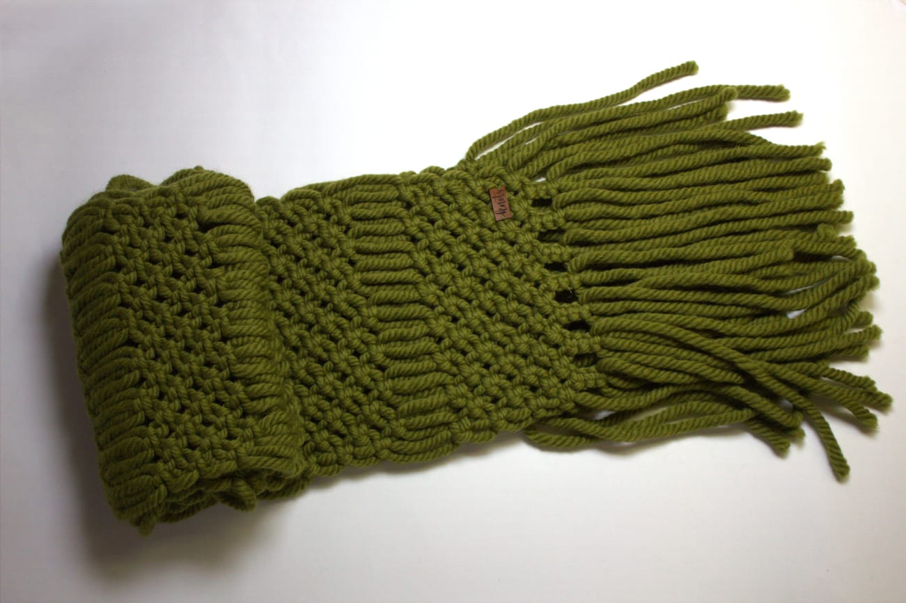 Knots by Nada Wool Scarf