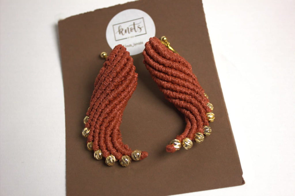 Knots By Nada Wings Earrings