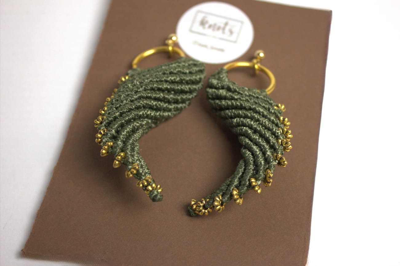 Knots By Nada Wings Earrings