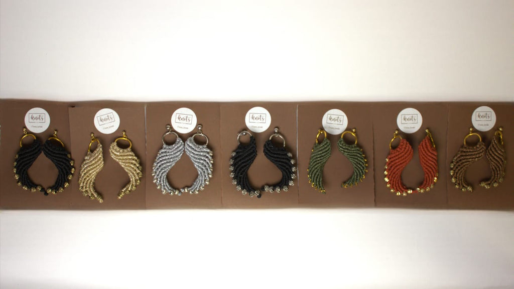Knots By Nada Wings Earrings