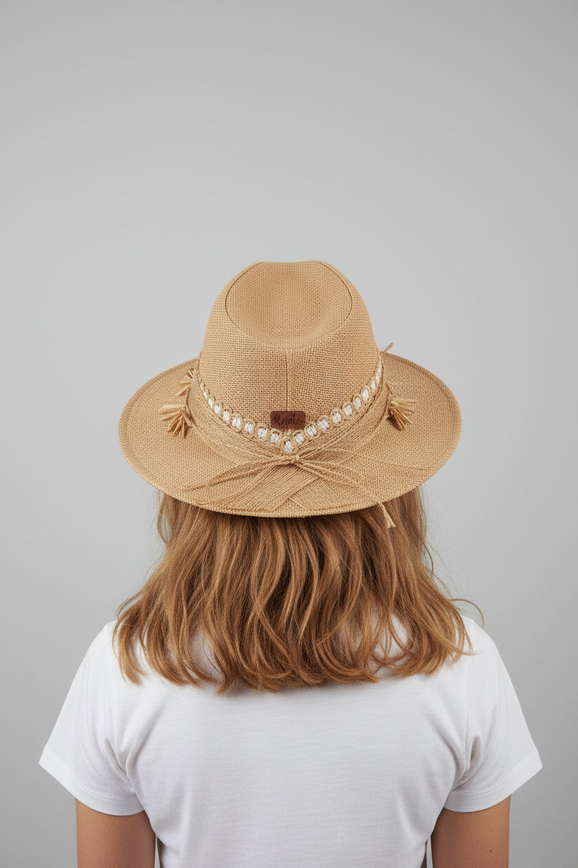 Handmade Boho Wide-Brim Summer Hat – Natural Woven Sun Hat