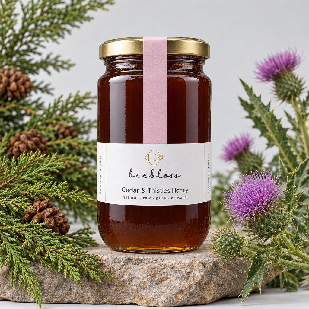 Beebloss Organic Lebanese Cedar Honey – Handmade in Lebanon