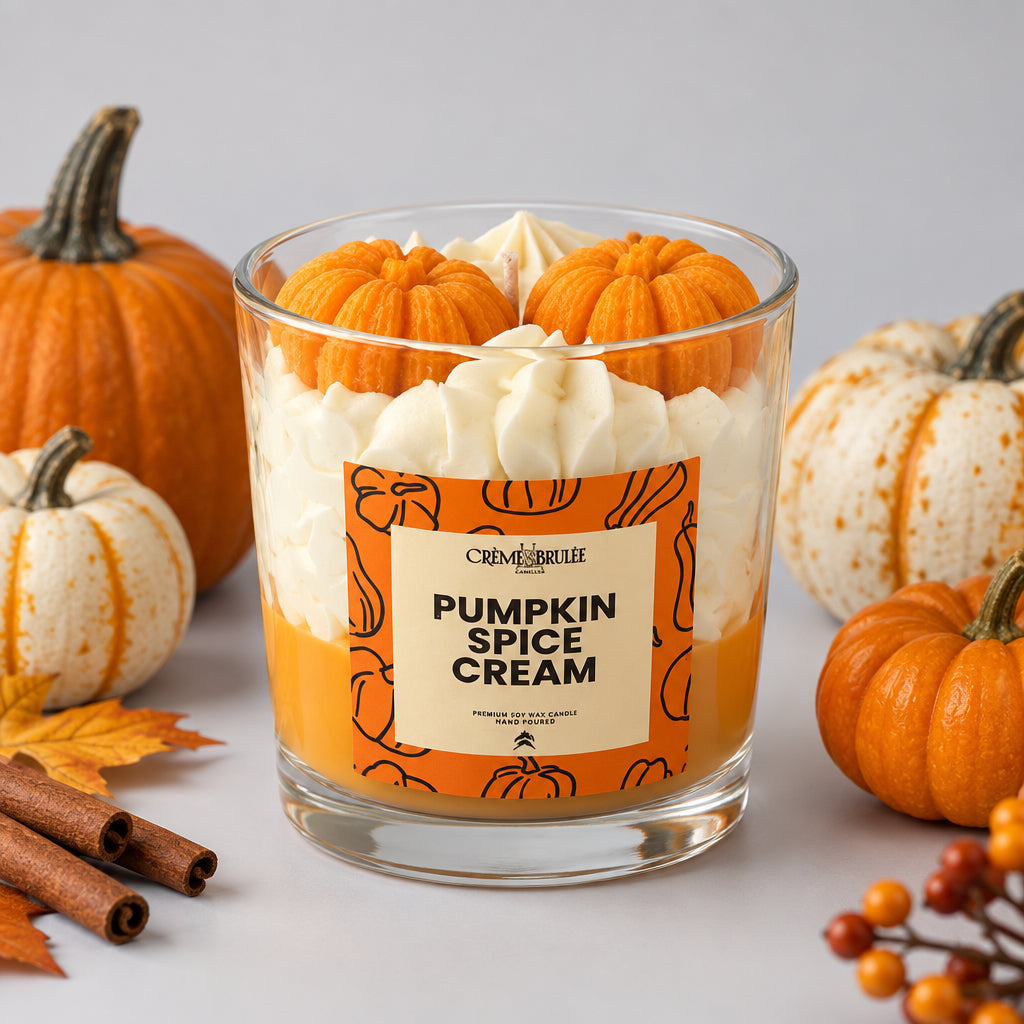 Pumpkin Spice Cream Handmade Soy Wax Candle
